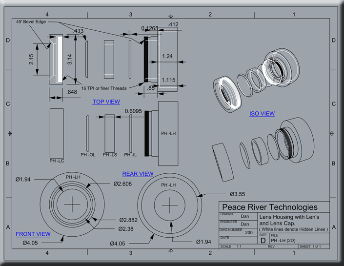 2D & 3D Lens Housing Examples