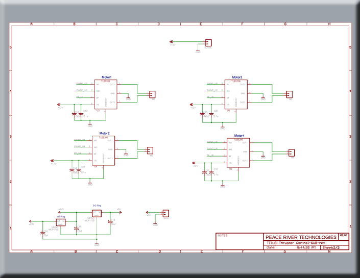 Thruster Control Schematic & Board Examples